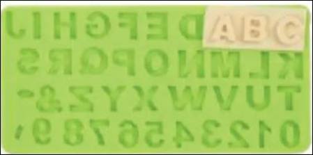 ALPHABET & NUMBERS SET SILICONE MOULD