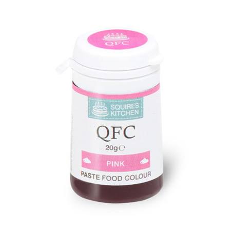 SK QFC Quality Food Colour Paste Pink 20g, bbf 17/3/24