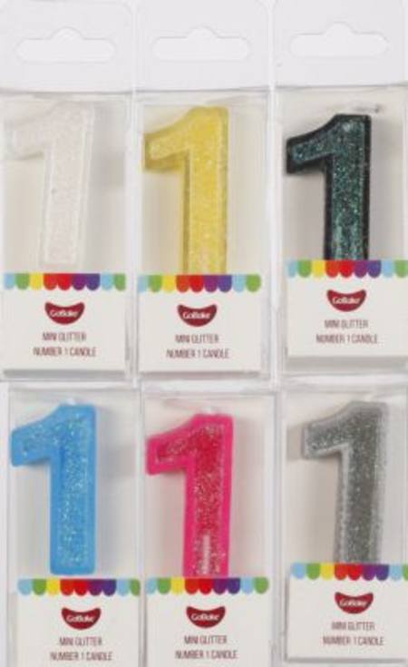 Buy Candle Mini Number 1 Modern assorted colours in NZ. 