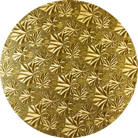 10" Round Masonite - Gold Glitter 6mm