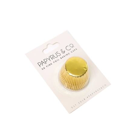 Buy Gold foil baking cups - 50 qty / base 35mm / height 22mm in NZ. 