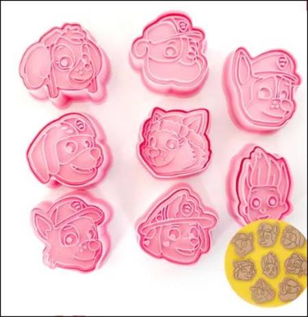Paw Patrol Cookie cutters - 8 Pices