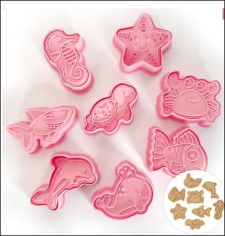 Buy Sea / Ocean - cookie cutters, 8 piece set in NZ. 