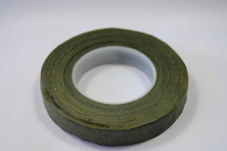 Floral Tape - Avocado Green waxed paper, 12mm