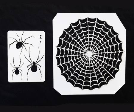 Spiders & Web Stencil