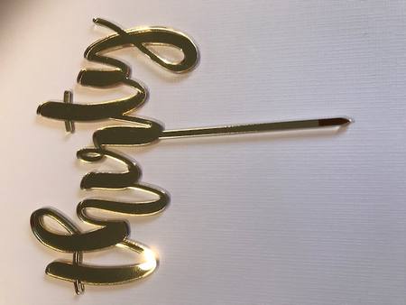 Buy Cake topper - Gold script Thirty in NZ. 