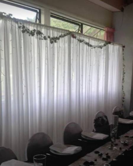 Backdrop curtain &  stand, Greymouth,  Hire only
