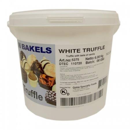 White Chocolate Truffle  6kg pail   - PICK UP FROM STORE ONLY