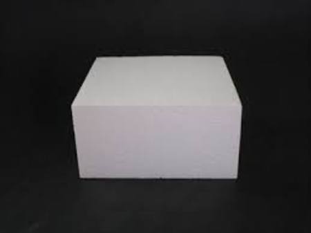 4 x 3" Square foam cake Dummy (100x75mm)