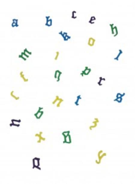 Alphabet Set, Old English lower case