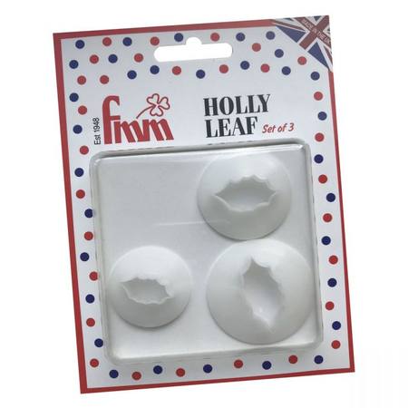 Holly Leaf Cutter Set of 3