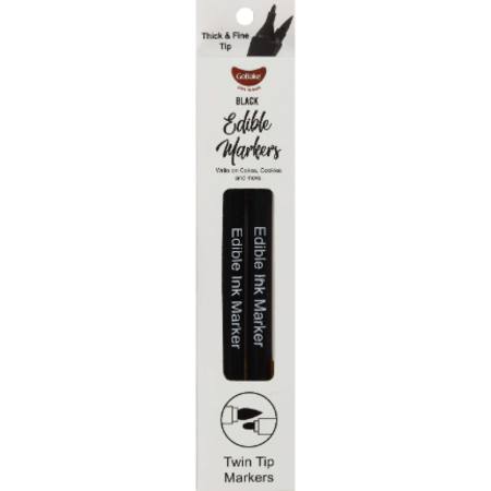 Edible Marker - Twin Pack - Black