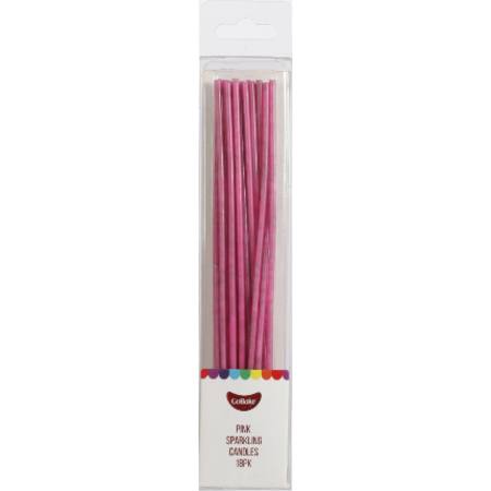 Candles Sparkling Pink 18 pack