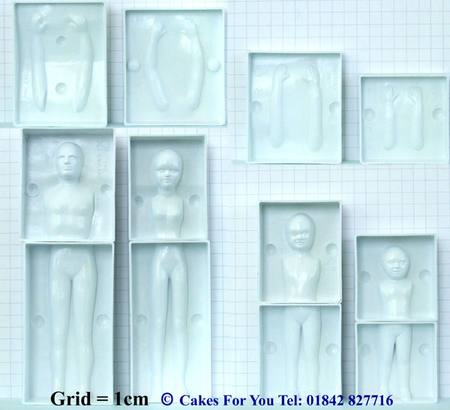 People Mould set of 4