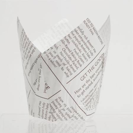 Muffin Wraps - Newsprint pkt 100 - 60x175mm