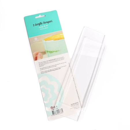 Clear Culinary Scrapers (Set of 2 - LARGE & XL)
