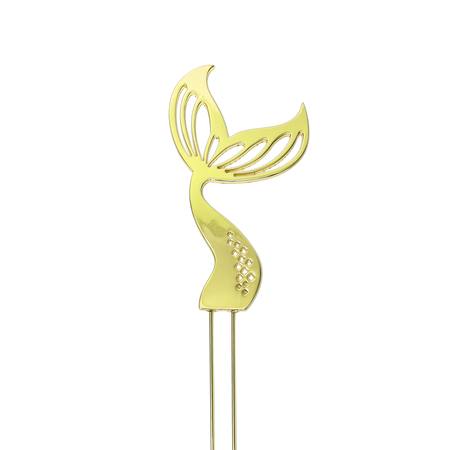 GOLD PLATED CAKE TOPPER - MERMAID TAIL