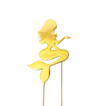 GOLD PLATED CAKE TOPPER - MERMAID
