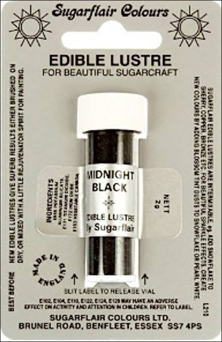 Edible Lustre  Midnight Black