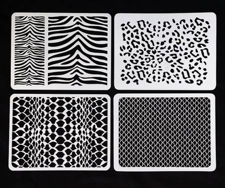 Snake Skin, Leopard, Zebra, Fish Scales Stencil