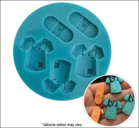 Buy SCRUBS & BANDAIDS SILICONE MOULD in NZ. 